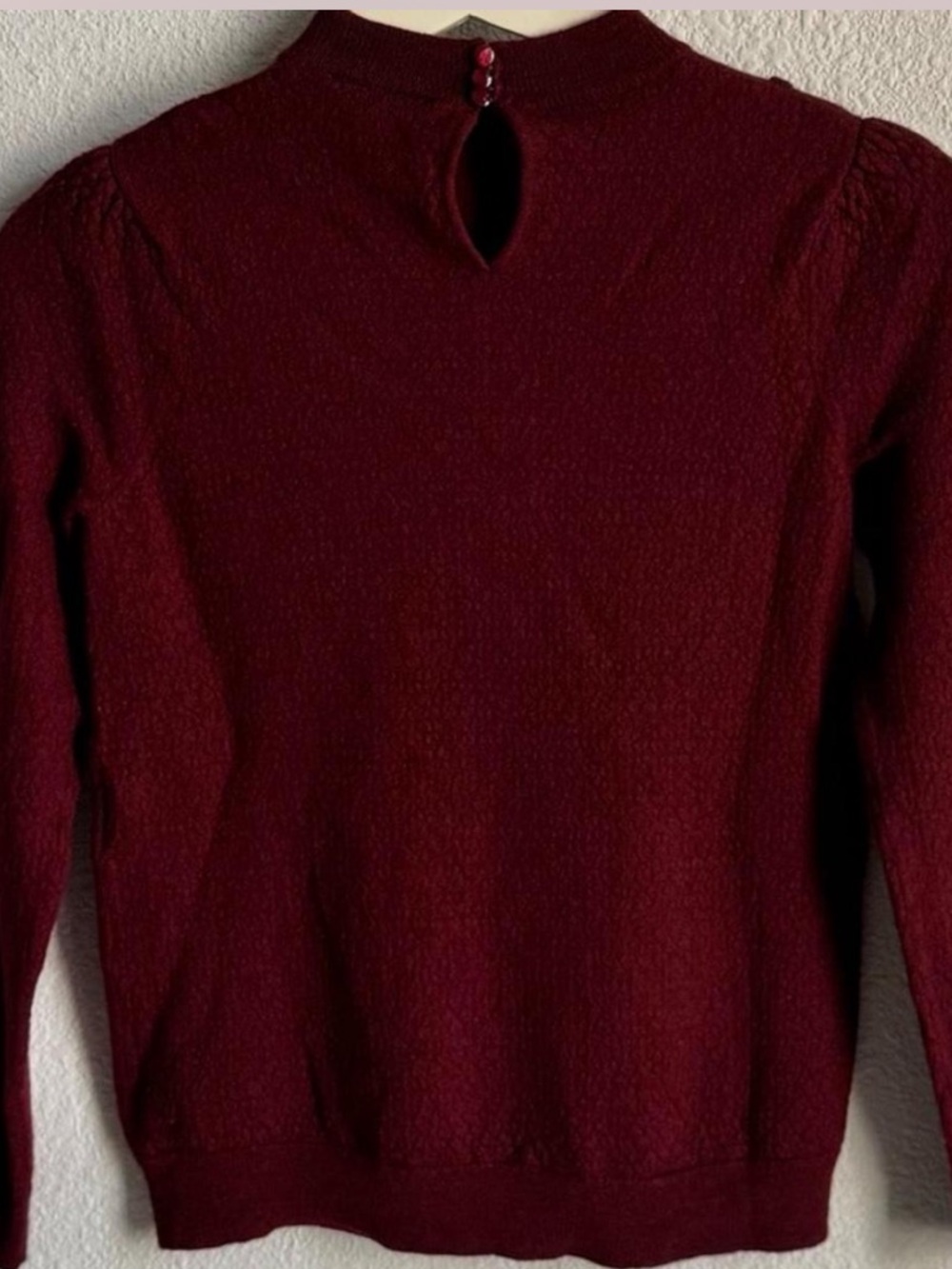 Sézane Red Merino Wool Pointelle
Avery Jumper Pullover sweater Size S - Picture 5 of 5